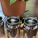 Canister Tumbler Set (Set of 3 with a Wooden Serving Base)