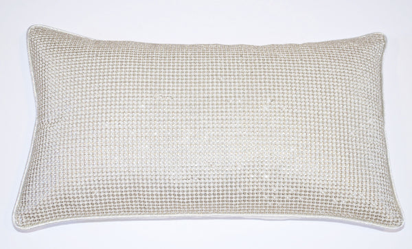 Long Sequins Silver Cushion Cover
