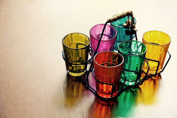 Cutting Chai Glasses- Coloured