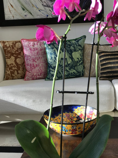 Panchatantra Cushion Cover- Pink