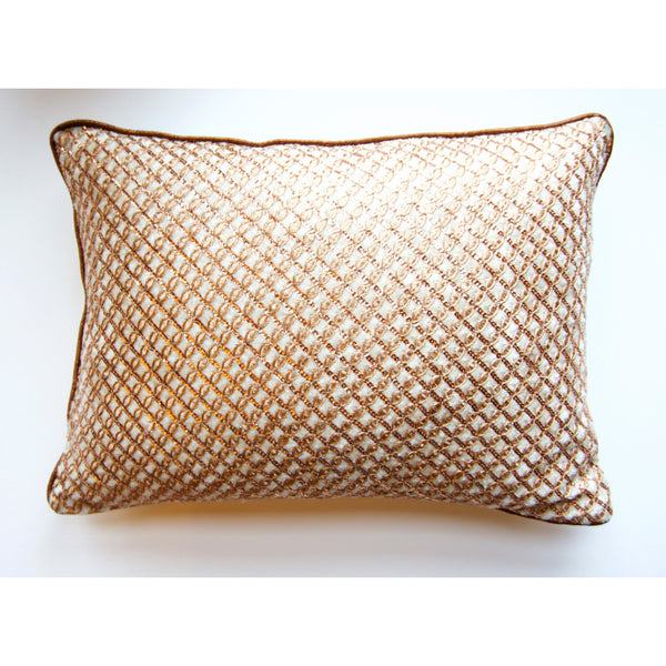 Velvet Sequins Small Cushion Cover - Bronze
