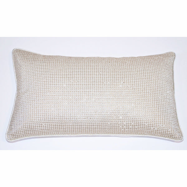 Long Sequins Silver Cushion Cover