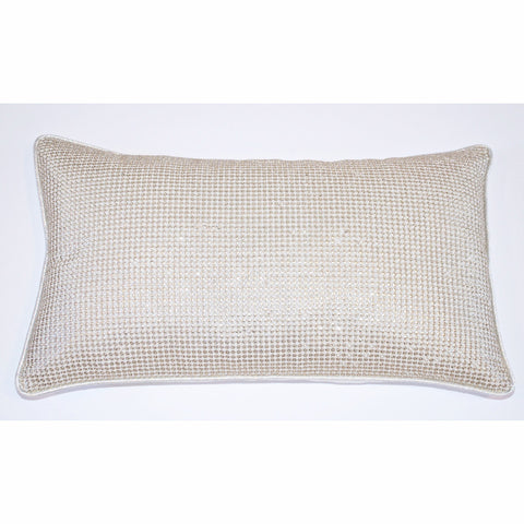 Long Sequins Silver Cushion Cover