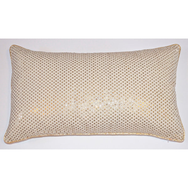 Long Sequins Golden Cushion Cover