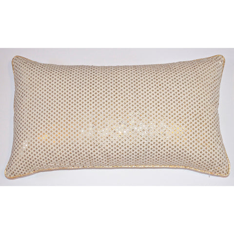 Long Sequins Golden Cushion Cover